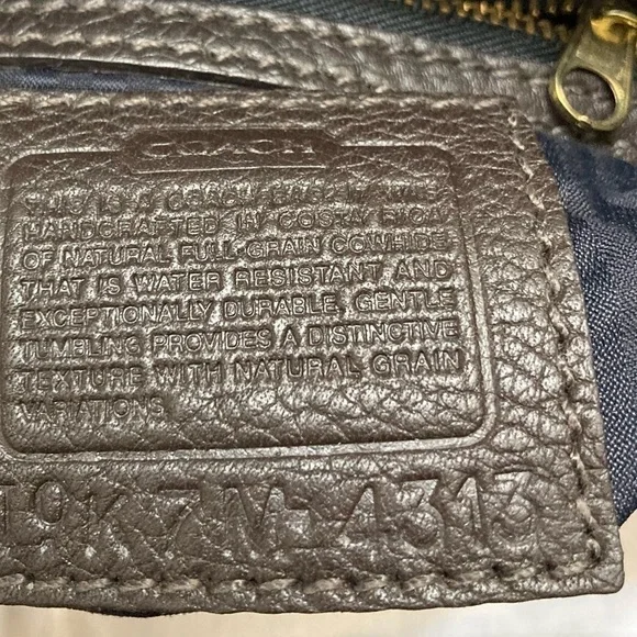 Coach 4313 brown pebbled leather Sonoma crossbody bag
